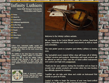 Tablet Screenshot of infinityluthiers.com